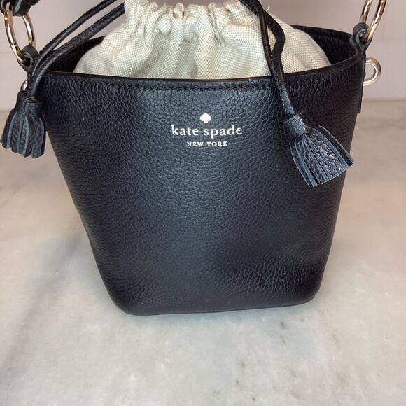Kate Spade Purse Handbag Leather New York Hayes Mini Bucket Bag Pocketbook - Picture 3 of 13